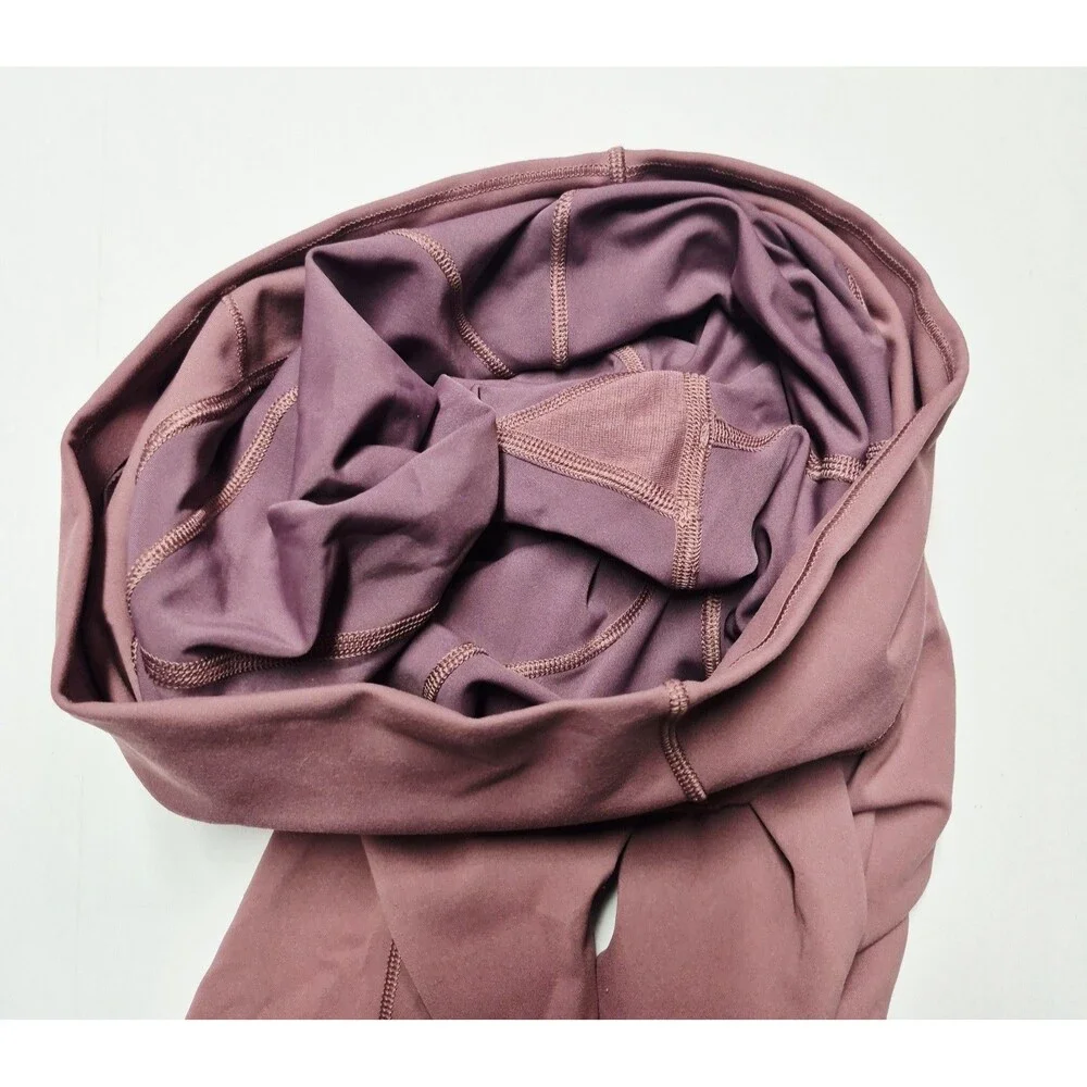 Lululemon Fast And Free Tight Leggings Size 8 Dusty Rose Pink High Rise Pocket